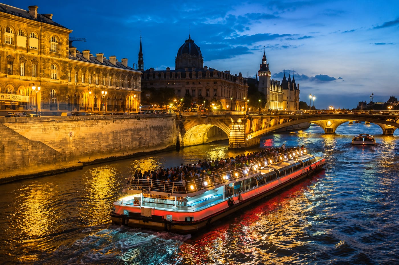 Seine Night Cruise by Bateaux Mouches