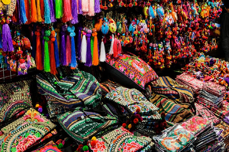Old Quarter or Dong Xuan market
