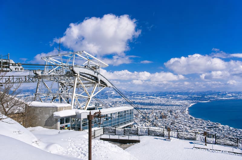 Scenic ropeway ride up Mt. Hakodate