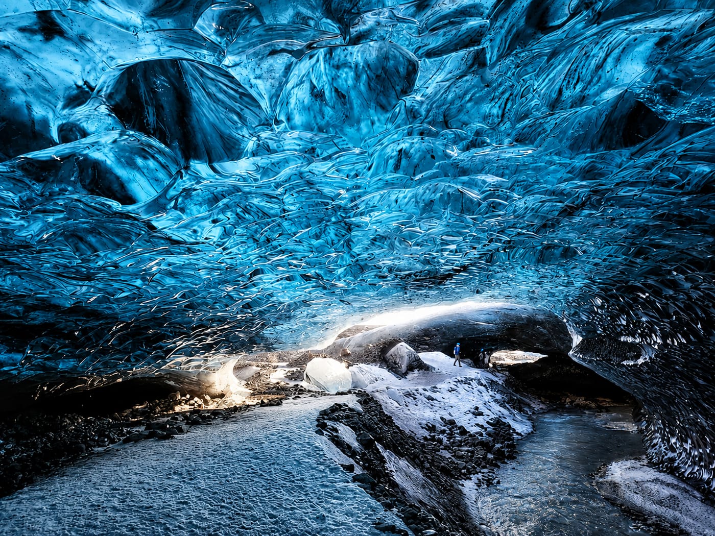 Crystal Blue Ice Cave