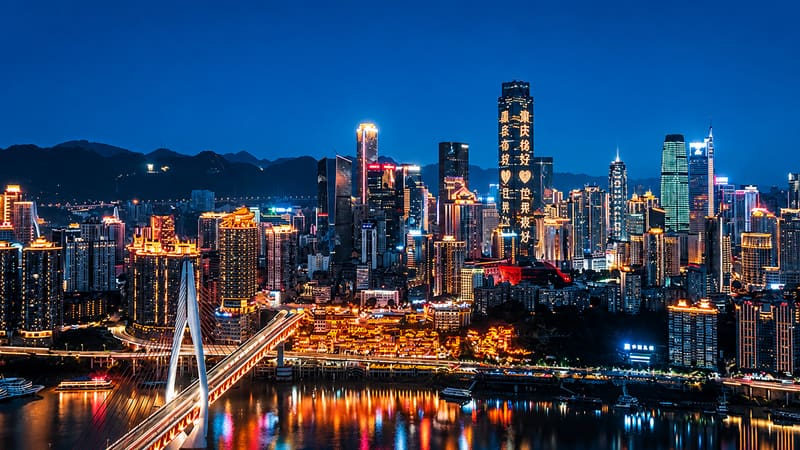 Hongya Cave Night view