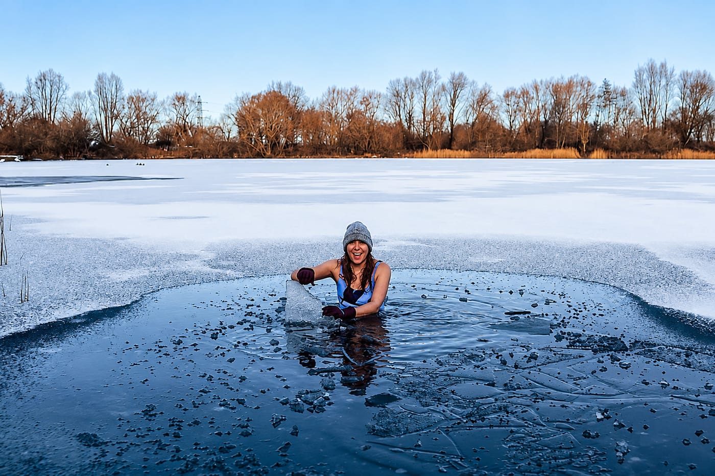 Ice swimming
