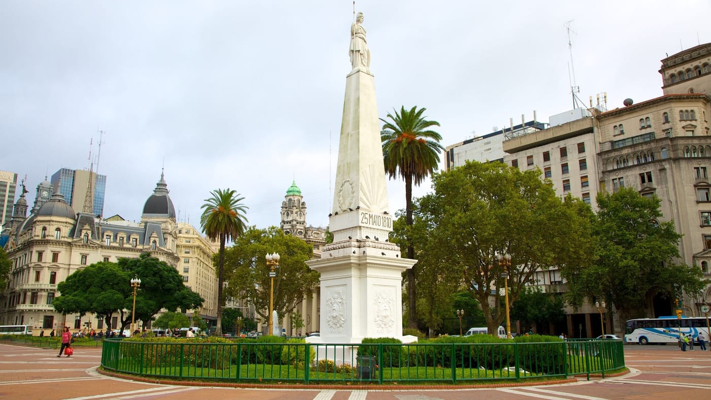 Plaza de Mayo, Casa Rosada, the Cabildo, and the Metropolitan Cathedral