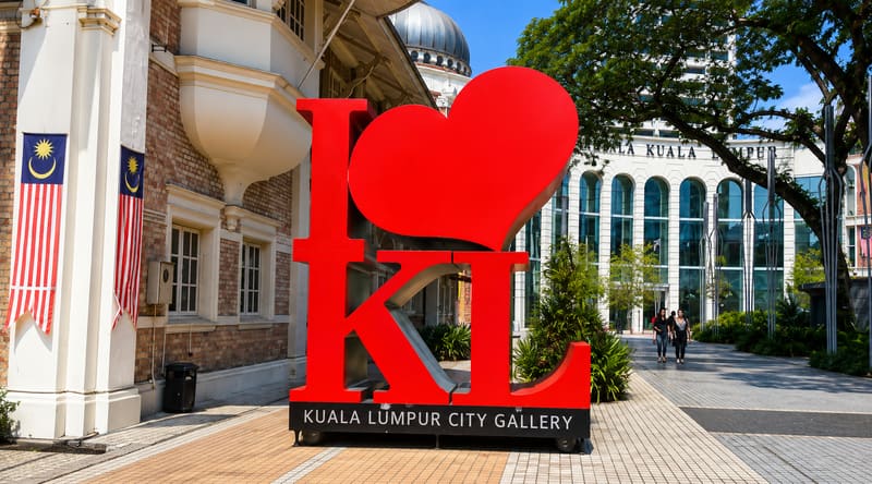 I Love KL Sign