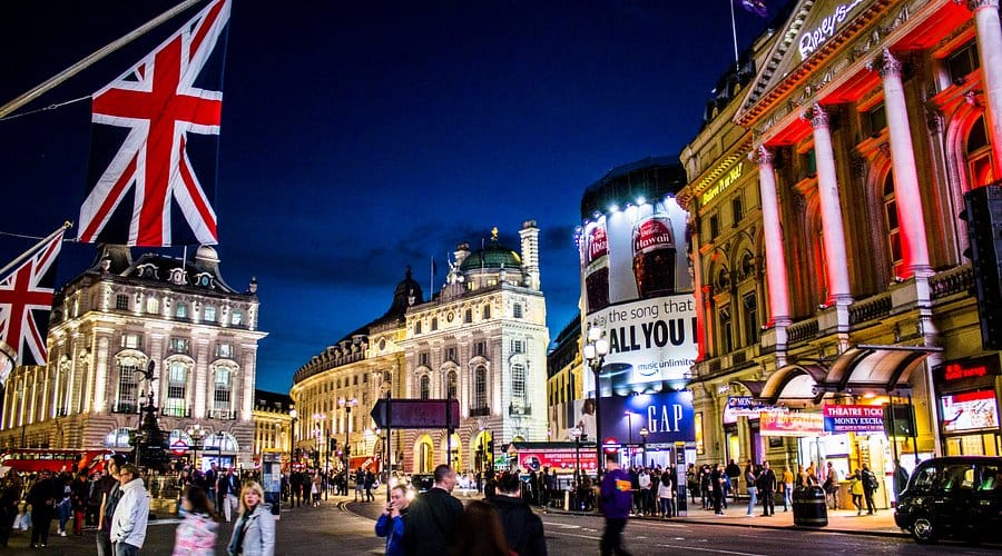 Piccadilly Circus or Covent Garden