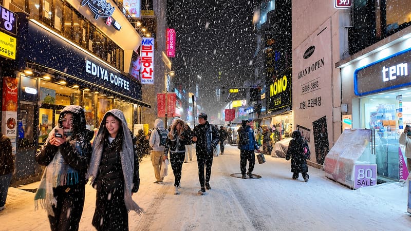 Myeongdong Street and the Duty-Free Shop